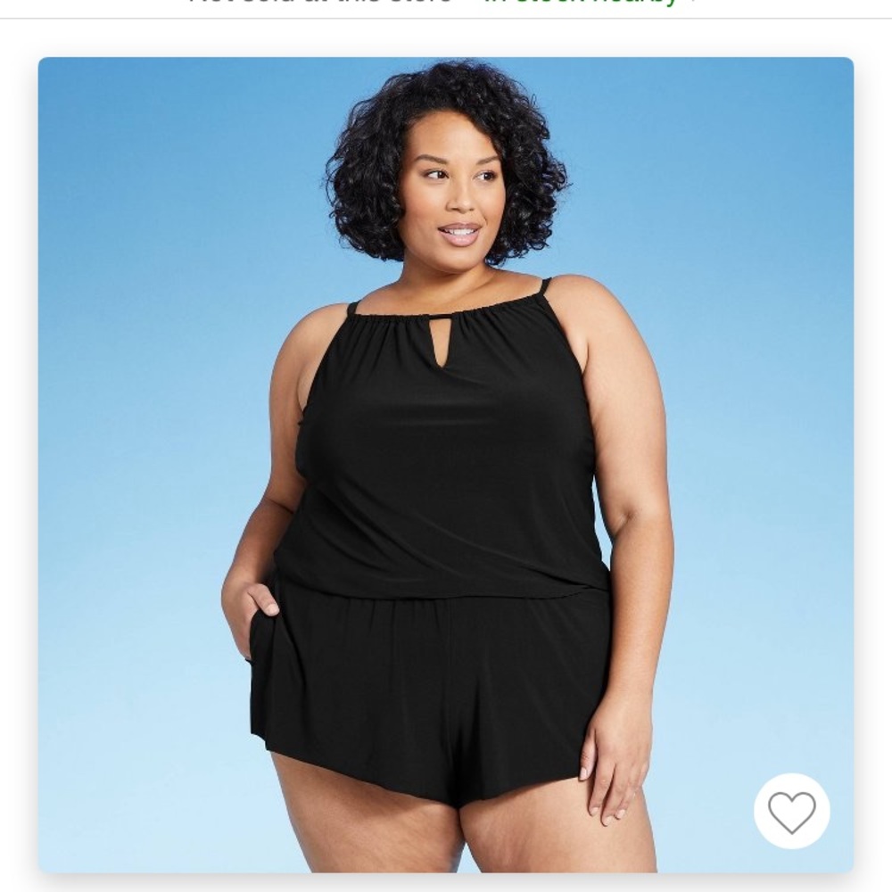 Plus size romper swimsuit